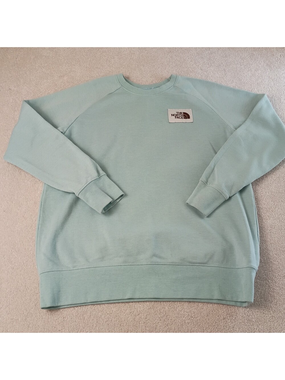 The North Face Heritage Patch Sweatshirt Crewneck Women’s Size L Mint Green